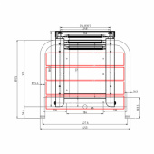 Badplattform Med 3 Steg 45x39 cm Badplattform Med 3 Steg 45x39 cm