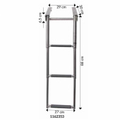 Badstege Teleskop i Kassett för Plattform 3 Steg B-290 mm Badstege Teleskop i Kassett för Plattform 3 Steg B-290 mm