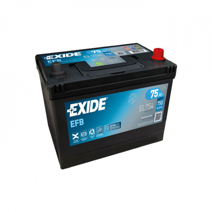 EL754 Dual EFB Startbatteri 75 Amp