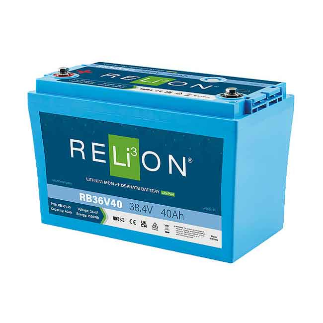 Batteri LiFePO4 RB36V40, 40AH 38,4V