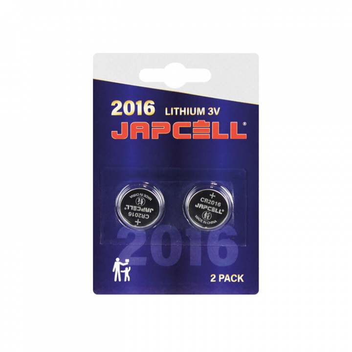 CR2016 3V Litium Batteri 2-pack