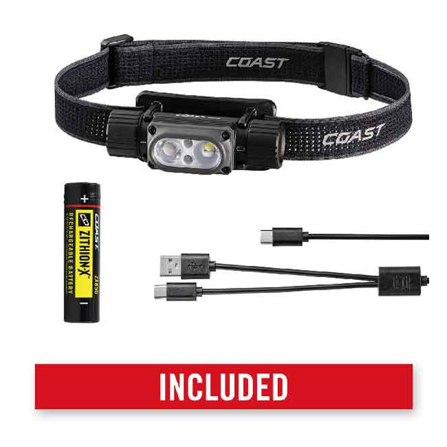 Pannlampa Uppladdningsbar WPFH30R 1200 Lumen