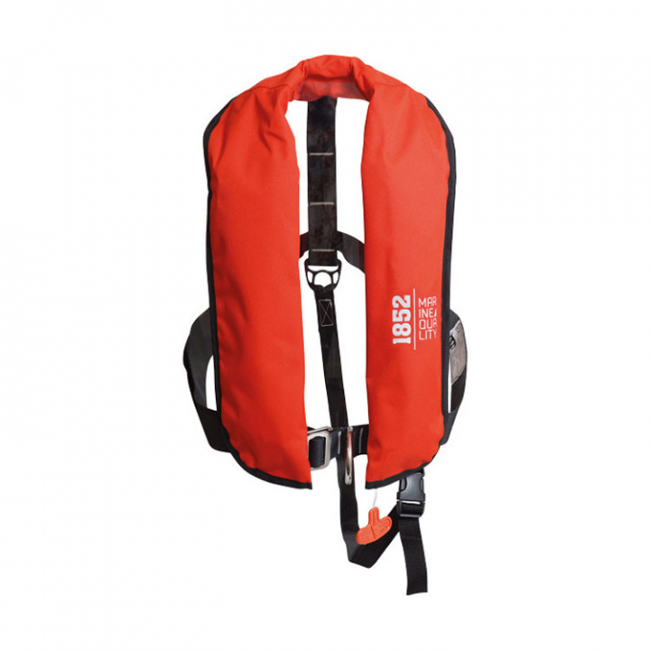 Classic Automatisk Väst Med D-Ring 165N ISO Röd