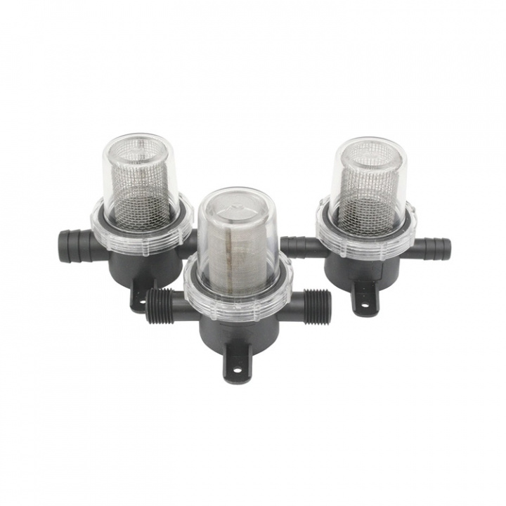 Vattenfilter In-Line Med Grov Rostfri Sil Ø19 mm