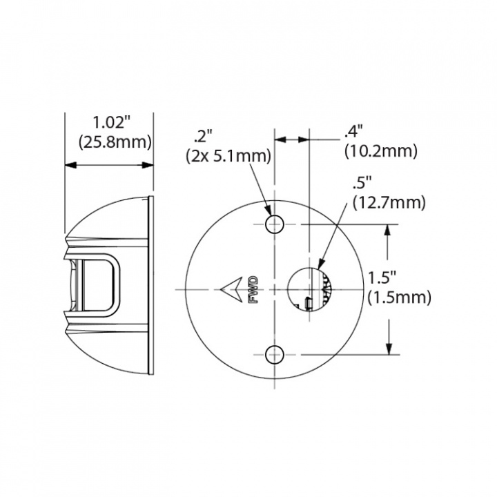 LED-Lanternor Sidomonterade Styrbord/Babord Set