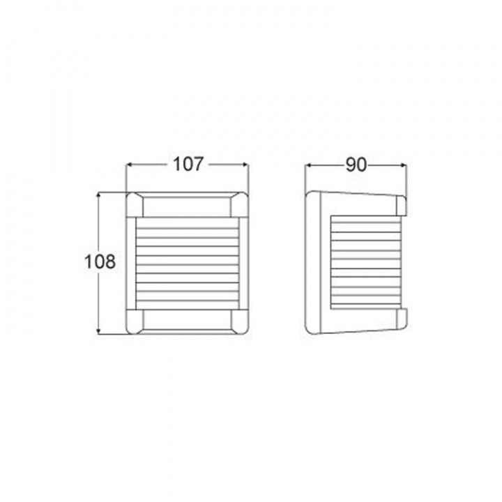 2984 Styrbord Lanterna 12V/30CD