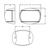 Akterlanterna LED 2NM Plast Vit Akterlanterna LED 2NM Plast Vit