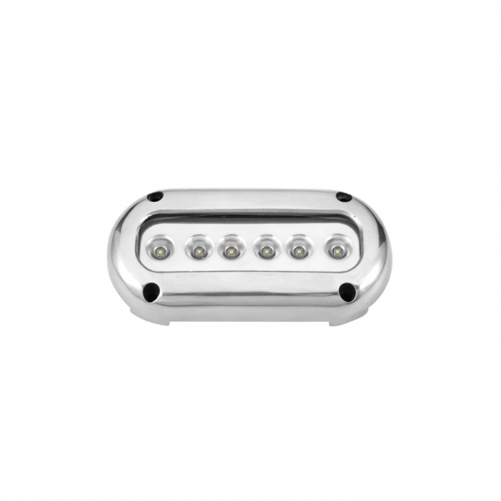 Undervattensljus Utanpåliggande LED 6x3W Blå