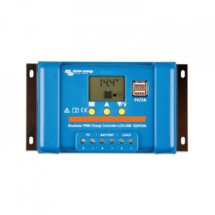 BlueSolar PWM Laddningsregulator LCD & USB