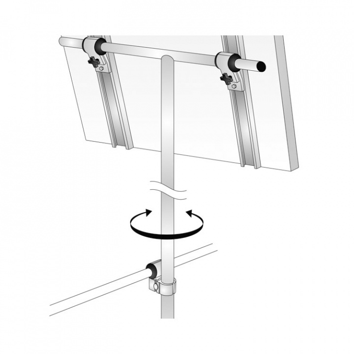 Justerbart Fäste För Solcellspanel Med Stång