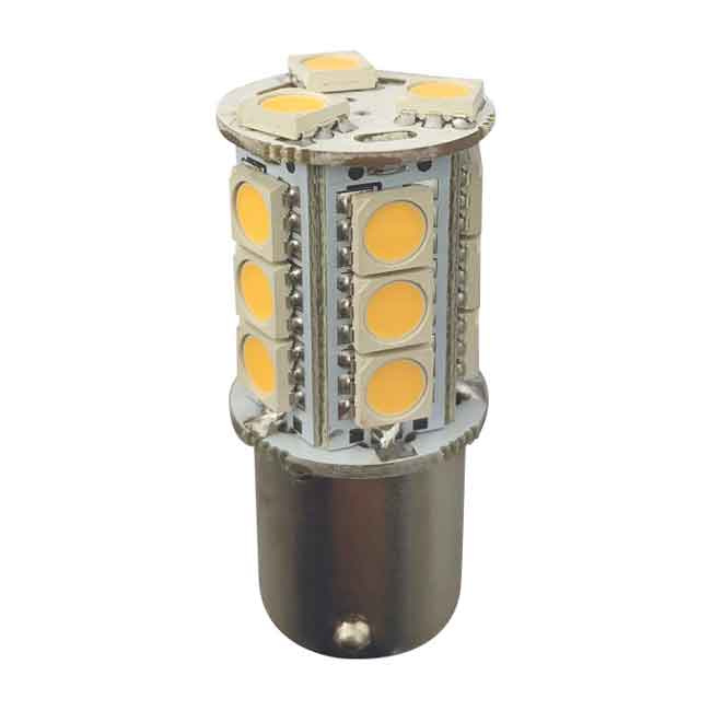 LED-Lampa BA15S 10-36Vdc Ø23x46.5 mm 2-pack