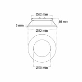 Maria LED Spot Mellan 3000K 10-32v Maria LED Spot Mellan 3000K 10-32v