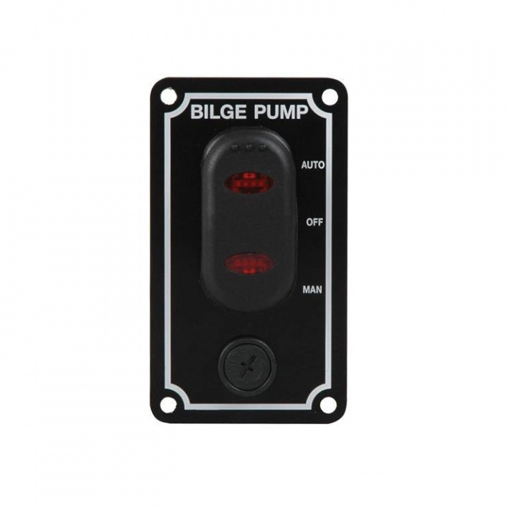 Pumppanel Vattentät 12V 50x89 mm