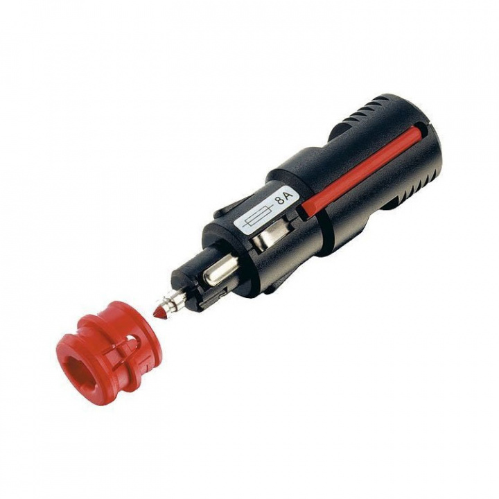 Universalkontakt 12/24V 8A Med Säkring