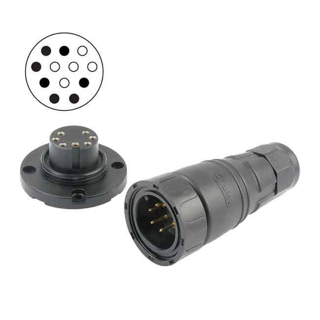 Däckskontakt 7-polig Max 12 amp