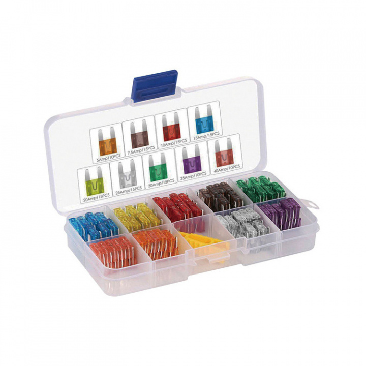 Bladsäkringar Sortimentslåda 3-25Amp 50-pack