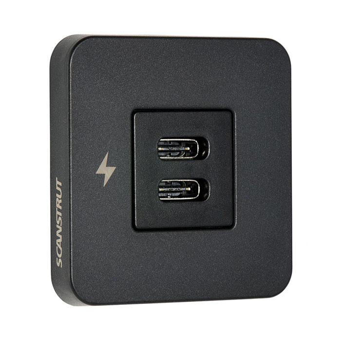 Tile USB-C & USB-C Laddare svart