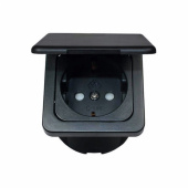 Strömuttag Svart Med Lock 220V Strömuttag Svart Med Lock 220V