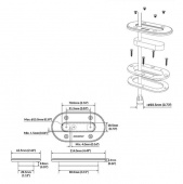 Kabelgenomföring Lågprofil 4x <15mm IP68 Svart Kabelgenomföring Lågprofil 4x <15mm IP68 Svart