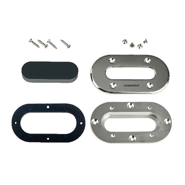 Kabelgenomföring Lågprofil 4x <15mm IP68 Rostfri