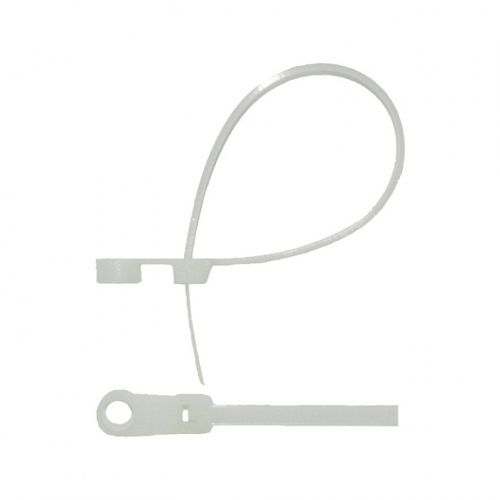 Buntband Med Hål Vit 20-pack