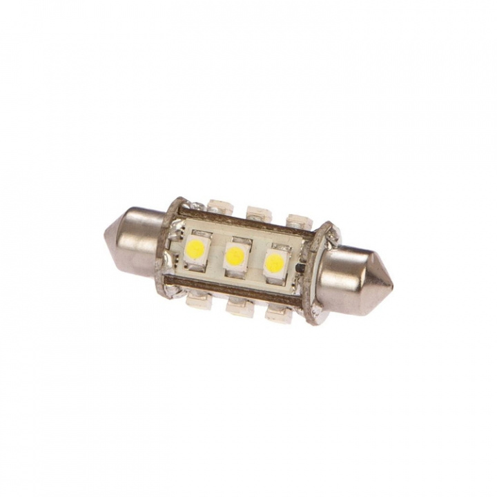 LED-Navigationslampa 37 mm Röd Ø 13x37 mm 10-35vdc 10W