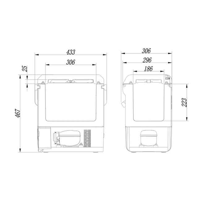 Kylbox P15 Med Kompressor 12/24V 13.5L