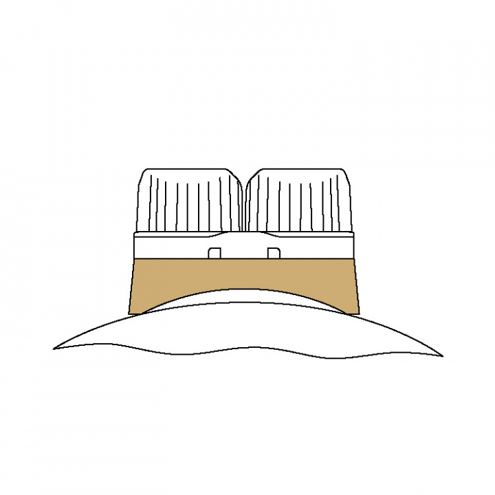 Medelstort Underlag Krökt Svart