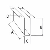 Skivbox 44x27x14 mm Vajer/Lina Skivbox 44x27x14 mm Vajer/Lina