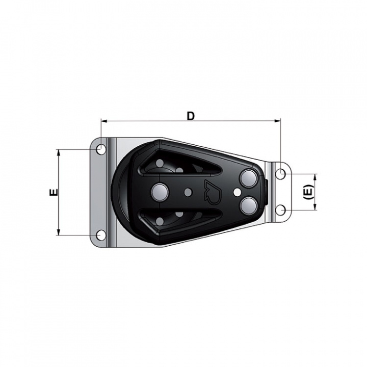RAW Kindblock Platt Bas 50 mm
