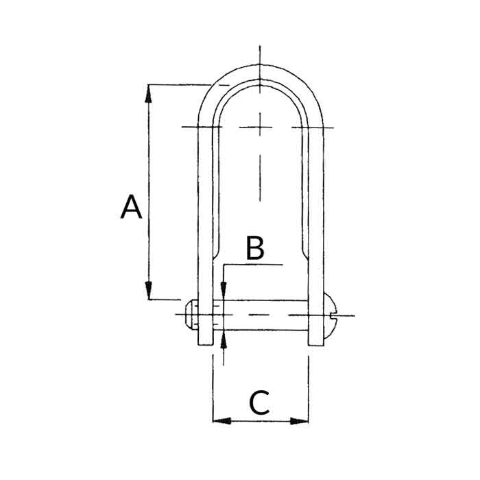 Blue Wave Schackel Med Spårskruv