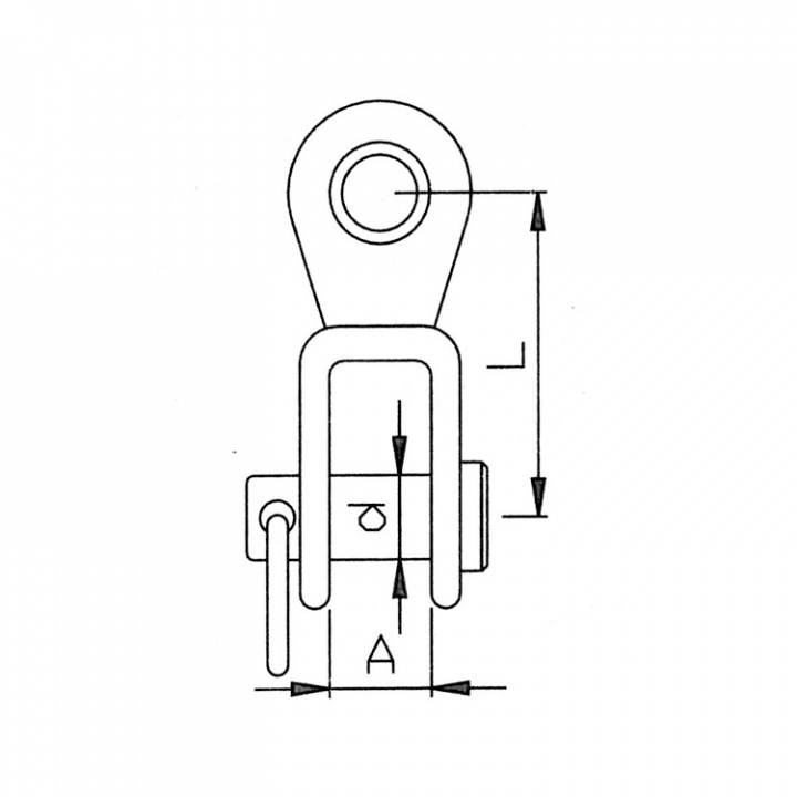 Toggles Med Ögla Rostfri