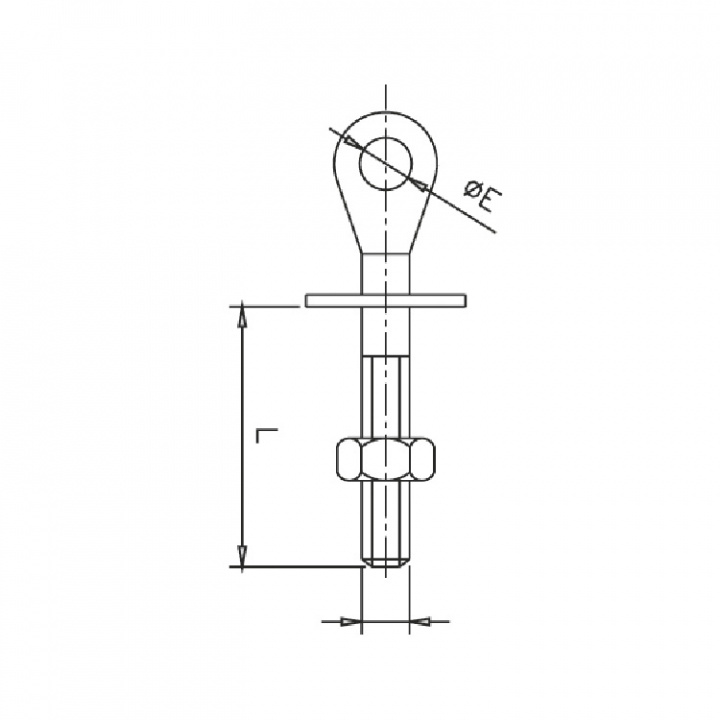 Öglebult Rostfri Liten