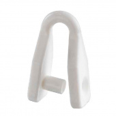 Schackel Vit Nylon Ø6mm För skruv Schackel Vit Nylon Ø6mm För skruv