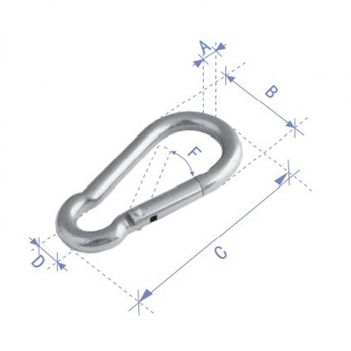 Karbinhake Rostfritt