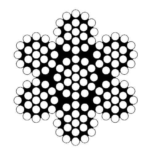 Stålvajer 7X19 Rostfri 10 mm