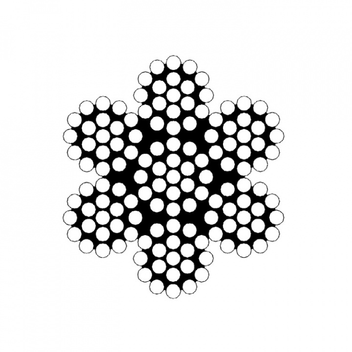 Stålvajer 7x19 Rostfri Ø3 mm