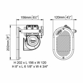 HR1/C Signalhorn Inbyggd Krom HR1/C Signalhorn Inbyggd Krom