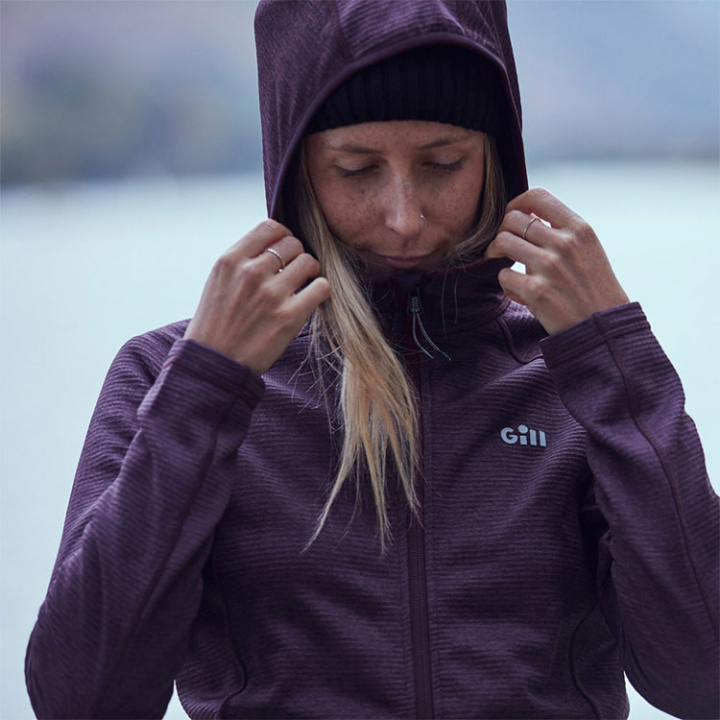 1101W Dart Hoodie Dam Mörklila