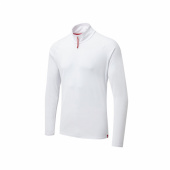 UV009 Men's UV Långärmad Zip T-shirt Vit UV009 Men's UV Långärmad Zip T-shirt Vit