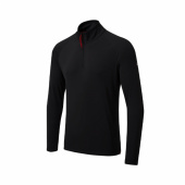 UV009 Men's UV Långärmad Zip T-Shirt Svart UV009 Men's UV Långärmad Zip T-Shirt Svart