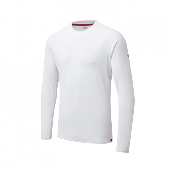 UV011 Herr UV Tec Långärmad T-Shirt Vit