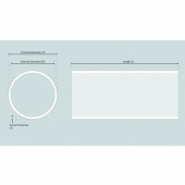 Tunnel Aluminium Ø386x12x1000mm (Alu-5083/5754) Tunnel Aluminium Ø386x12x1000mm (Alu-5083/5754)