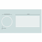 Trumma Glasfiber Ø 513x18x1000mm Trumma Glasfiber Ø 513x18x1000mm