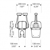 Dubbelreglage B66 Växel/Gas Dubbelreglage B66 Växel/Gas
