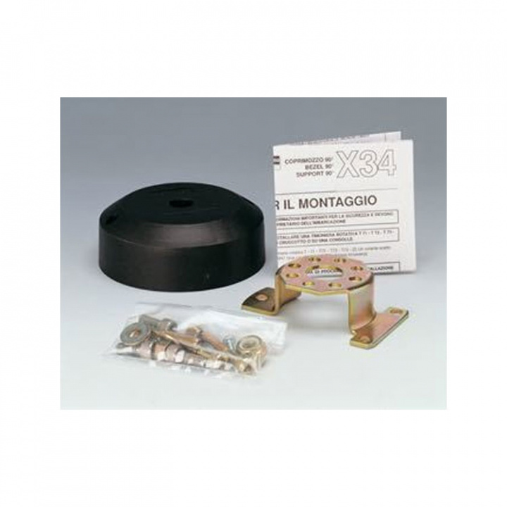 140X34 Täckkåpa Svart 90°