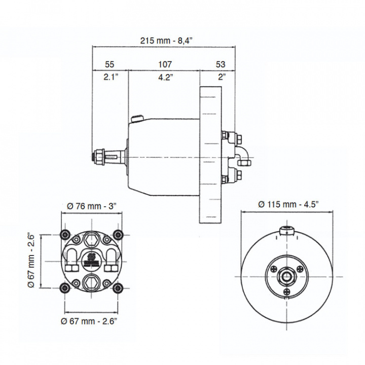 UP28F Rattpump Hydraulisk 5 Kammare 28cc