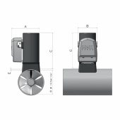 Bogpropeller CT45 12V Duo Komposit Bogpropeller CT45 12V Duo Komposit