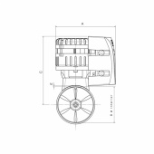 Bogpropeller Eco 130 48V Duo Ø185 mm Bogpropeller Eco 130 48V Duo Ø185 mm
