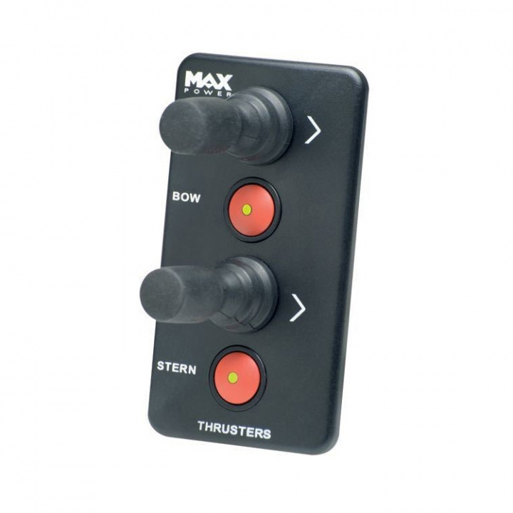 Joystick Dubbel Med Brytare Svart 12/24V 